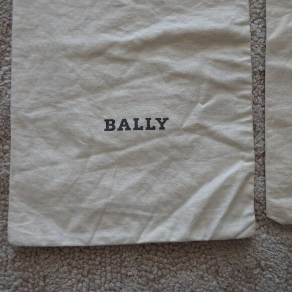 Set of 3 Bally Shoe Purse Dust Bag Drawstring 14”x 7” Beige - Picture 2 of 7